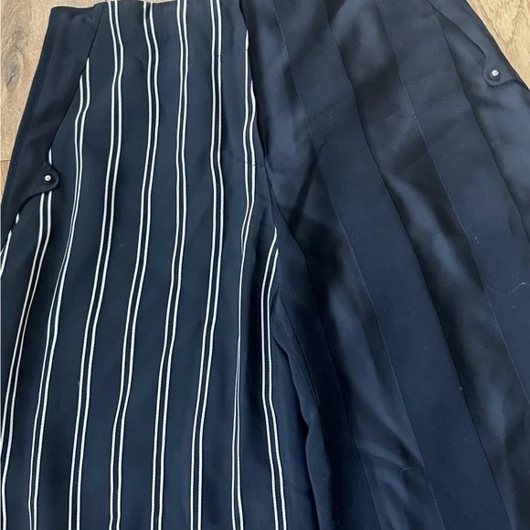 Esteban Cortazar Paris Wide-Leg Stripe Panel Pants – Size 38 (US 6) – EUC - Picture 3 of 11